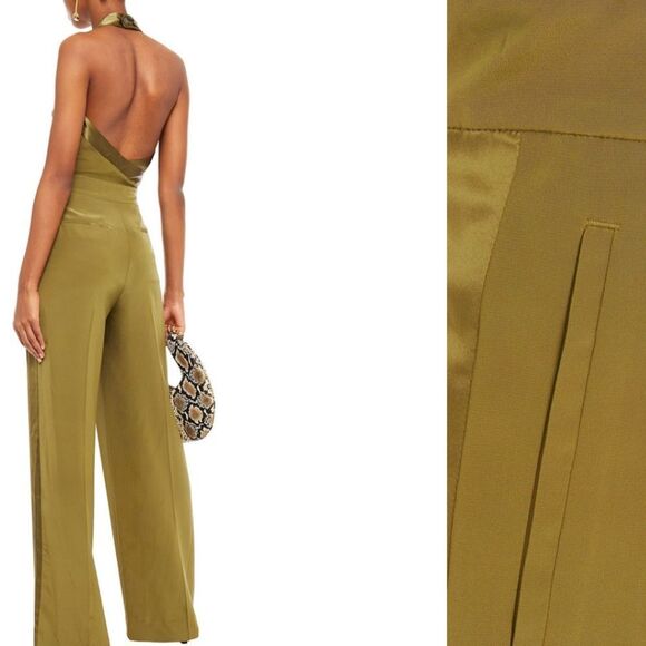 NWT 550.00 RAG & BONE ARMY SCARLET JUMPSUIT NEW SIZE 6 (MEDIUM) DARK OLIVE - Picture 2 of 10